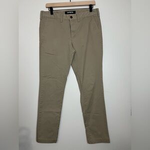 Express Men’s 365‎ Comfort Skinny Pants 30x30 Stretch Khaki Chinos